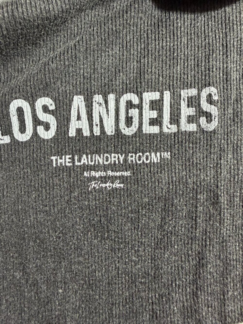 NWT The Laundry Room Los Angeles Rib Tank Top – Black/Charcoal –  S- MSRP $59 - Picture 7 of 7